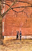 Baker House with re-enactotrs